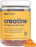 her own Creatine Gummies for Women – 3g Creatine Monohydrate per Serving – Energy, Endurance & Glute Support – Sugar Free, Vegan, Gluten Free, Non-GMO – Tangerine Flavor, 90 Gummies