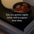 Juna Nightcap Sleep Gummies (2-Pack) – Sugar-Free, All-Natural Sleep Aid with Low-Dose Melatonin, Tart Cherry, GABA, Magnesium, Chamomile &