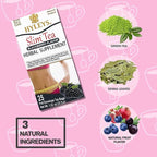 Hyleys Slim Tea Blackberry Flavor - Weight Loss Herbal Supplement Cleanse and Detox - 25 Tea Bags (12 Pack)