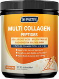 DRFOSTER Multi Collagen Peptides Powder for Women Men with MSM + CS & D3 - Type I, II, III, V, X Hydrolyzed Collagen with Vitamin C & Hyaluronic Acid for Skin Hair Nails & Joint, Non-GMO, 35 Servings