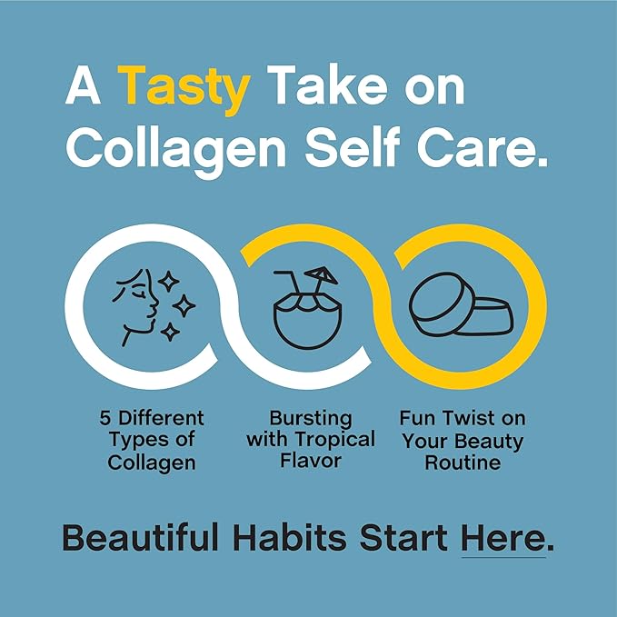 NeoCell Multi Collagen Bio-Peptides Gummies | 60 ct | Tropical Flavor | Type I, II, III, V, X | Advanced BioActive Formula