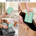 FYY Daily Pill Organizer,7 Compartments Portable Pill Case Travel Pill Organizer,[Folding Design] Pill Box for Purse Pocket to Hold Vitamins,Cod Liver Oil,Supplements and Medication-DarkGreen