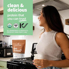Sprout Living Epic Protein, Plant Based Protein & Superfoods Powder, Chocolate Maca Powder | 20 Grams Organic Protein Powder, Vegan, Non Dairy, Non-GMO, Gluten Free, Low Sugar (1 Pound, 12 Servings)