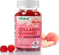 Sugar Free Collagen Gummies with Vitamin C Vitamin E Support Natural Collagen Production, Healthy Hair, Nails and Bones,Peach Flavor,60 Gummies for 30 Days Supply