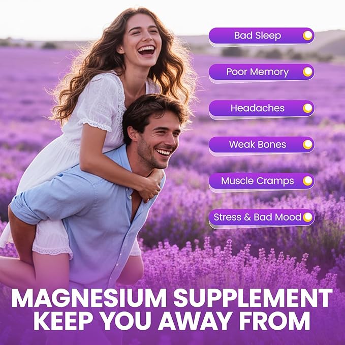 Magnesium Glycinate Gummies for Adults & Kids, High Absorption Triple Magnesium Complex Supplement with Glycinate, L-Threonate, Malate, Vegan, Sugar Free Chews for Sleep & Calm Mood, 2 Pack