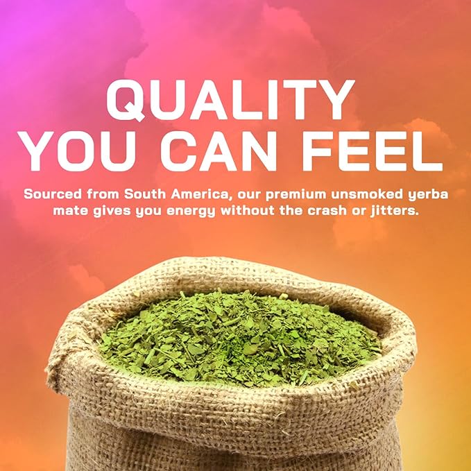 Yerba Magic Yerba Mate Capsules - 100% Pure Extract, High Potency Energy & Focus - 75mg Clean Caffeine Yerba Mate Pill, No Jitters, No Fillers - Unsmoked, South American Sourced - 60 Day Supply