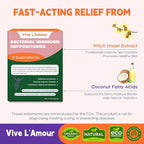 Vive L'Amour Vaginal Suppositories 2-Pack | 24 Inserts for Ongoing Feminine Balance & Odor Support | Relieves BV Symptoms: Fishy Odor, Itching & Discharge | Natural Plant-Based Formula