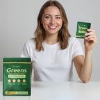 Greens Daily Gummies, Superfood Fruits and Veggies Blend with Spirulina, Chlorella, Prebiotics & Fiber, Adaptogens Multivitamin Supplement for Women & Men Digestive Health, Non-GMO, 240 Count
