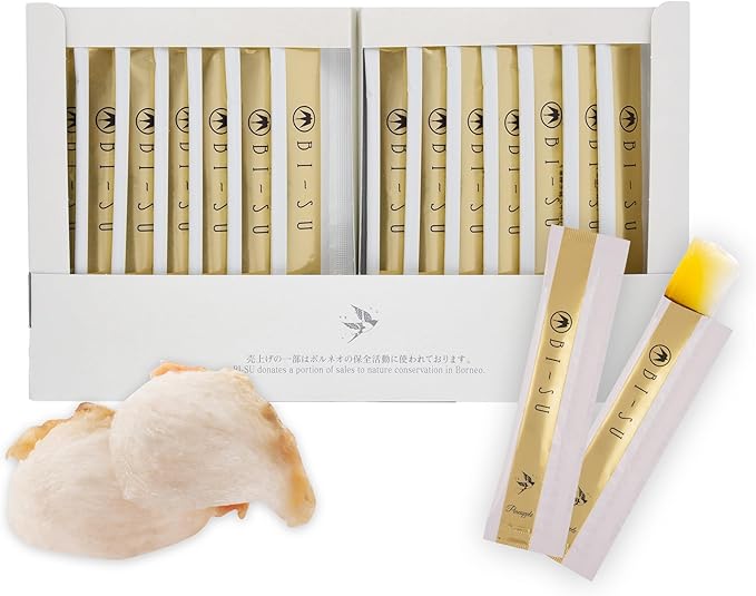 BI-SU Beauty Essence Collagen Jelly Stick with Vitamin C, Fish Collagen Peptides, Anti Aging, Maintain Skin Elasticity, Immunity Support, Japan Beauty Skin Care Secret, Pineapple Flavor, 30 PCS