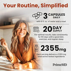 5-in-1 Ceylon Cinnamon Capsules 2355mg - Ceylon Cinnamon and Apple Cider Vinegar with Turmeric, Panax Ginseng, Cinnamon, and Bioperine, 60ct