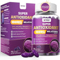 Melatonin 100mg for Antioxidant & Cognitive Health, Ultra High Dose Melatonin with CoQ10, Turmeric, Trans-Resveratrol, Vitamin B12 C E for Brain Anti-Aging, Cellular Repair and Energy, 75 Softgels