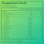SmideHeal EAA Gummies, 5750 mg Essential Amino Acids - All 9 Essential Aminos (EAA) and All Branched-Chain Aminos (BCAAs), Non-GMO, Gluten Free, Vegetarian Friendly, Apple Flavor, 60 Gummies