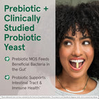 Jarrow Formulas Saccharomyces Boulardii + MOS - 5 Billion Viable Organisms Per Serving - 90 Delayed Release Veggie Caps, 2 Pack - Probiotic + Prebiotic - Intestinal Tract Support - Up to 180 Servings