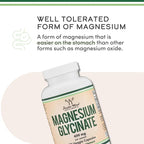 Magnesium Glycinate 400mg, 90 Capsules (Vegan Safe, Third Party Tested, Gluten Free, Non-GMO) High Absorption Magnesium by Double Wood Supplements