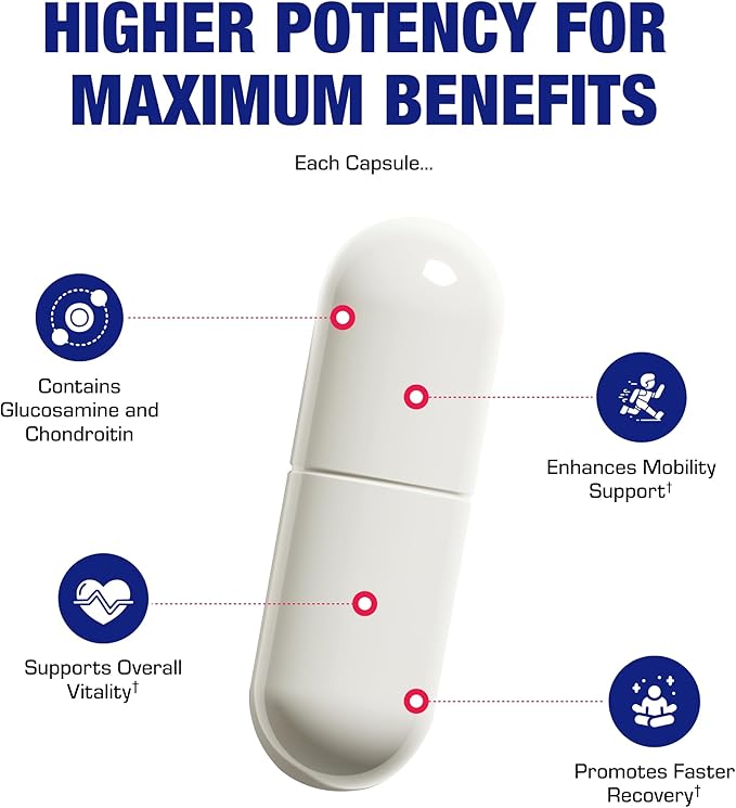 Nutra Disc & Joint Support Supplement - Clinically Formulated Restorative Cartilage Ligament and Tendon Supplement with Patented Meriva Curcumin & Glucosamine and Chondroitin for Adults - 45 Servings