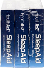 HealthA2Z® Sleep Aid | Diphenhydramine HCL 50mg | Softgels | Supports Deeper Restful Sleeping | 10 Counts (Pack of 3)