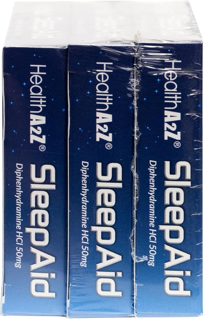 HealthA2Z® Sleep Aid | Diphenhydramine HCL 50mg | Softgels | Supports Deeper Restful Sleeping | 10 Counts (Pack of 3)