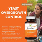 Pure Essence Candex Supplement - Yeast Overgrowth Supplement with Digestive Enzymes, Yeast Infection Probiotic Treatment for Men and Women - 80 Capsules