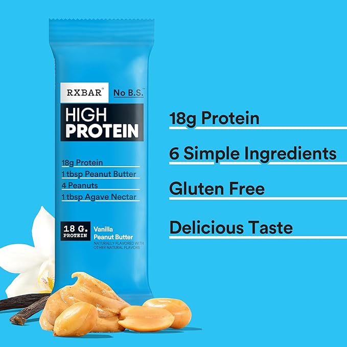 RXBAR High Protein Bars, Gluten Free, Protein Snacks, Variety Pack (10 Bars)