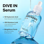 Torriden DIVE IN Serum 1.69 fl oz + refill pouch 1.69 fl oz | Deep Hydration to Get Glow Skin | Hyaluronic Acid, Panthenol, Allantoin | Korean Facial Serum