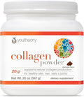 Youtheory Collagen Powder - 20 g Hydrolyzed Collagen Peptides - with Vitamin C, Biotin & Amino Acids - Supports Joint & Bone Health* - Chocolate - 20 oz (21-Day Supply)