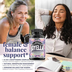 11-in-1 Hormonal Balance, Relief for Menopause Symptoms, Helps Reduce Hot Flashes, Night Sweats, and Mood Swings, Clinically Proven Ingredients, Natural PMS Support, Made in USA, 3rd Party-Tested