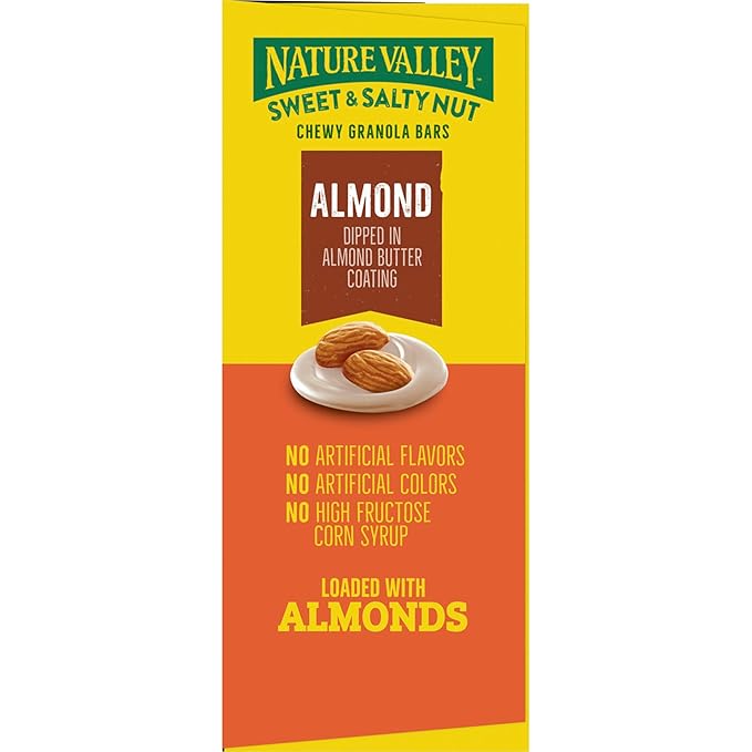 Nature Valley Sweet and Salty Nut Granola Bars, Dark Chocolate Peanut Almond, 15 Bars, 18 oz