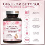 Vaginal Probiotics for Women - Gently Support Feminine Health, pH Balance, Healthy Odor & Vaginal Flora - 50 Billion CFU per Capsule - Improved Formula with Lactobacillus & Cranberry - 120 Capsules