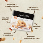 Proti-Thin Fluffy Nutter Protein Bar, 15g Protein, Low Carb Diet Bar, High Fiber Snack Bar, KETO Friendly, Ideal Protein Compatible, Gluten Free, 7 Count Box (6 Boxes - Save 10%)