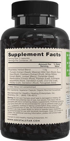 Crystal Star Bladder Strength (60 Capsules) – Herbal Urinary Tract Health and Extra Strength Bladder Control Supplement, Cranberry Extract, Pumpkin Seed Extract, Plantain and Wild Yam Root, Non-GMO