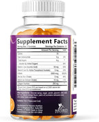 Collagen Peptides Gummies with 2500mcg Biotin Per Serving - Hair Growth, Skin & Nails Supplement - Hydrolyzed Collagen Multi Type I & III, Vitamin C for Immune Support, Orange Flavor, 60 Gummies