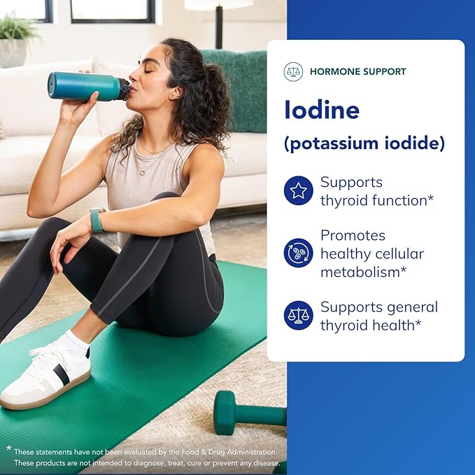 Pure Encapsulations Iodine - Supplement to Support The Thyroid & Help Maintain Healthy Cellular Metabolism - with Premium Potassium Iodide - 120 Capsules