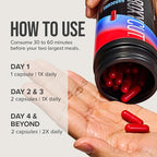 Hydroxycut Hardcore - 60 Rapid-Release Capsules - Thermogenic Calorie Burn, Extreme Energy + Focus, Maximum Intensity - for Women & Men