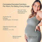 Root'd Prenatal Multivitamin Powder - 25 Vitamins & Minerals with 3x Electrolytes, Folate, Iron, D3 for Mom & Baby, 7 Superfood & Probiotics, Sugar-Free Vitamins & Hydration | 30 Vitamin Drink Packets