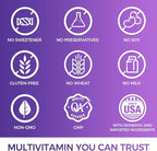 Vitamin World Ultra 360 Multivitamin for Women 50 Plus, Women's 50+ Multivitamin with Minerals & Herbs for Menopause Support, Supplement with Vitamin B, D, E & Zinc for Healthy Aging, 90 Caplets