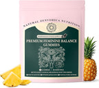 Pineapple Gummies for Women pH - Feminine Balance Gummies for Odor and Flora Health & Wellness, Probiotics Vaginal Gummy, Hawaiian Pineapple, Gluten-Free, Vegan (60 Counts - 30 Servings)