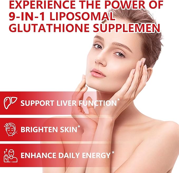 1 Pack 2500MG Liposomal Glutathione Gummies Supplement - Support Skin & Liver Function, 98% Bioavailability, with L-Glutathione & Milk Thistle to Support Antioxidant & Enhance Immunity