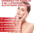 1 Pack 2500MG Liposomal Glutathione Gummies Supplement - Support Skin & Liver Function, 98% Bioavailability, with L-Glutathione & Milk Thistle to Support Antioxidant & Enhance Immunity