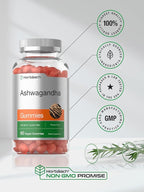Horbäach Ashwagandha Gummies | 60 Vegan Chewable Gummies | Tropical Flavor | Supplement for Men and Women | Herb Root Extract | Vegan, Non-GMO, Gluten Free