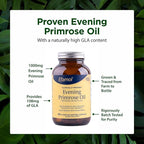 Efamol Pure Evening Primrose Oil - Natural Skin Supplement - Aids with Skin Firmness, Hydration, Wrinkles & Smoothness - with Omega-6 GLA - 90 Softgels
