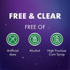 ZzzQuil Liquid Sleep Aid, Diphenhydramine 50mg HCI, Free & Clear, Free of Alcohol and Artificial Dyes, Nighttime Sleep Aid Liquid, Non-Habit Forming, Strawberry Flavored, 2 Pack, 24 FL OZ