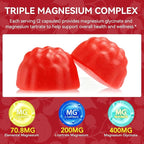 120 Count Magnesium Glycinate Gummies 600mg for Adults, Supports Relaxation, Magnesium Glycinate Chewable, Non-GMO, Sugar Free