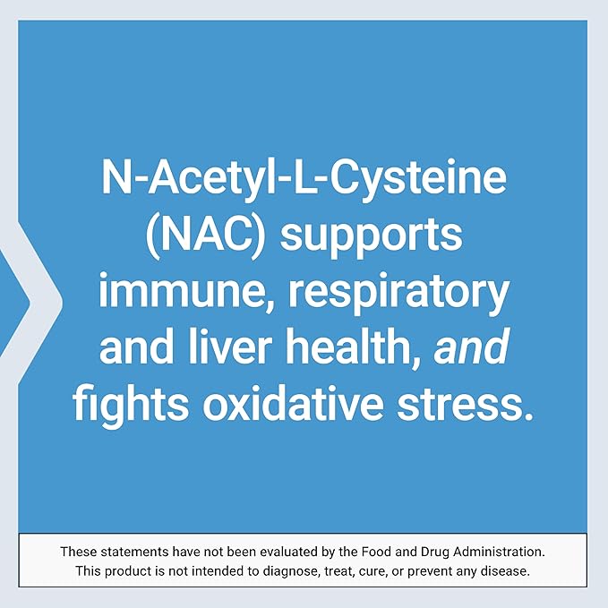 Life Extension N-Acetyl-L-Cysteine (NAC),Immune,Respiratory,Liver Health,NAC 600 mg,Potent antioxidant Support,Free-radicals,Easy to Absorb,60 Capsules,(Pack of 2)