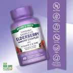 Nature's Truth Elderberry Immune Complex | 60 Chewable Tablets | Plus Vitamin C & Zinc | Mixed Berry | Vegan, Non-GMO, & Gluten Free Supplement
