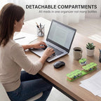 Extra Large Weekly Pill Organizer - Waterproof 7-Day Pill Box, Portable Vitamin & Supplement Case, Easy to Open Design, Ideal for Travel a nd Daily Medication Management (Green)