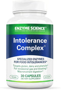 Enzyme Science Intolerance Complex, 30 Capsules Comprehensive Support for Common Digestive Sensitivities Gluten, Casein, Phenol Sensitivities, and Complex Carbohydrates Intolerance Relief