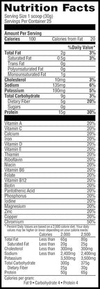 Muscle Milk ZERO, 100 Calorie Protein Powder, Vanilla, 15g Protein, 1.65 Pound, 25 Servings