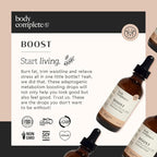 BODY COMPLETE RX Boost Drops with Maca Root, Amino Acids, L Glutamine, Niacin, and Rhodiola for Energy, Digestion, and Thyroid Support for Women, Plant Based, 60 ML