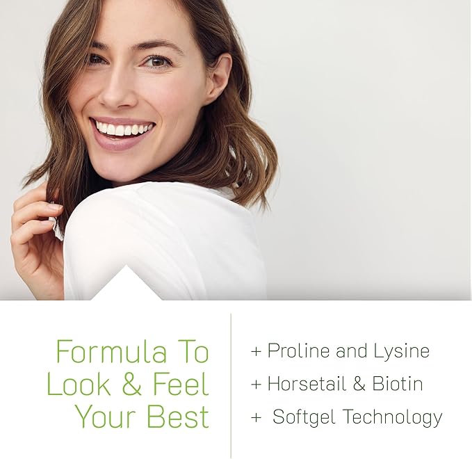 Irwin Naturals Longer, Stronger Hair and Nails - 120 Liquid Softgels - Promotes Vibrant Shine Texture & Strength - 60 Total Servings