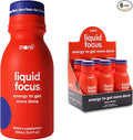 More Labs Liquid Focus, Nootropic Smart Drink with Powerful Antioxidants & Adaptogenic Herbs for Energy and Concentration, 150mg Caffeine (Pack of 6)